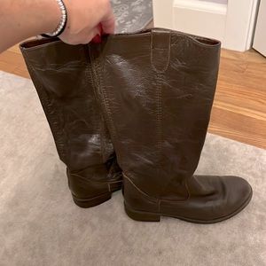 Kenneth Cole Reaction brown leather boots